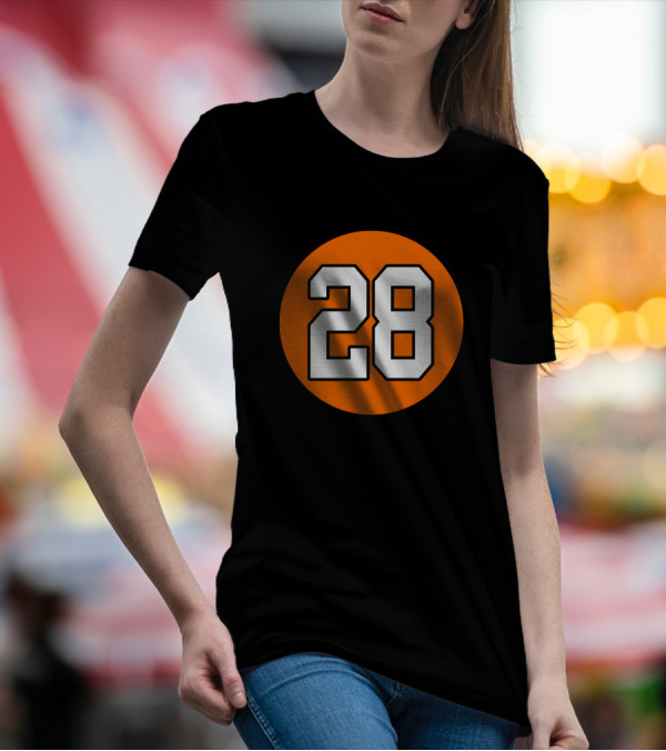 Claude Giroux 28 Orange Circle T-Shirt