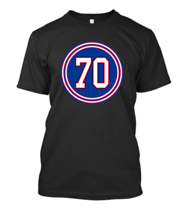 Cody Ford Number 70 Retro Style Blue And Red Circle T-Shirt