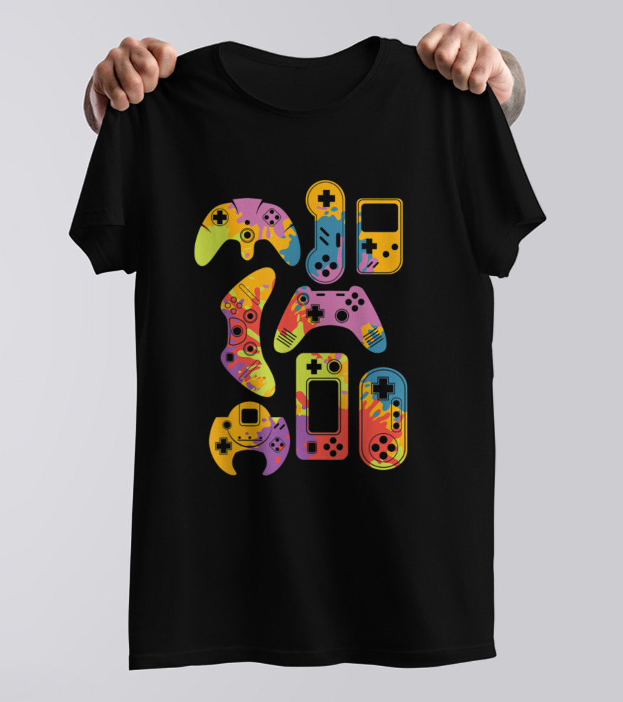 Controllers Online Gamer Video Game Player Retro Handheld Devices T-Shirt