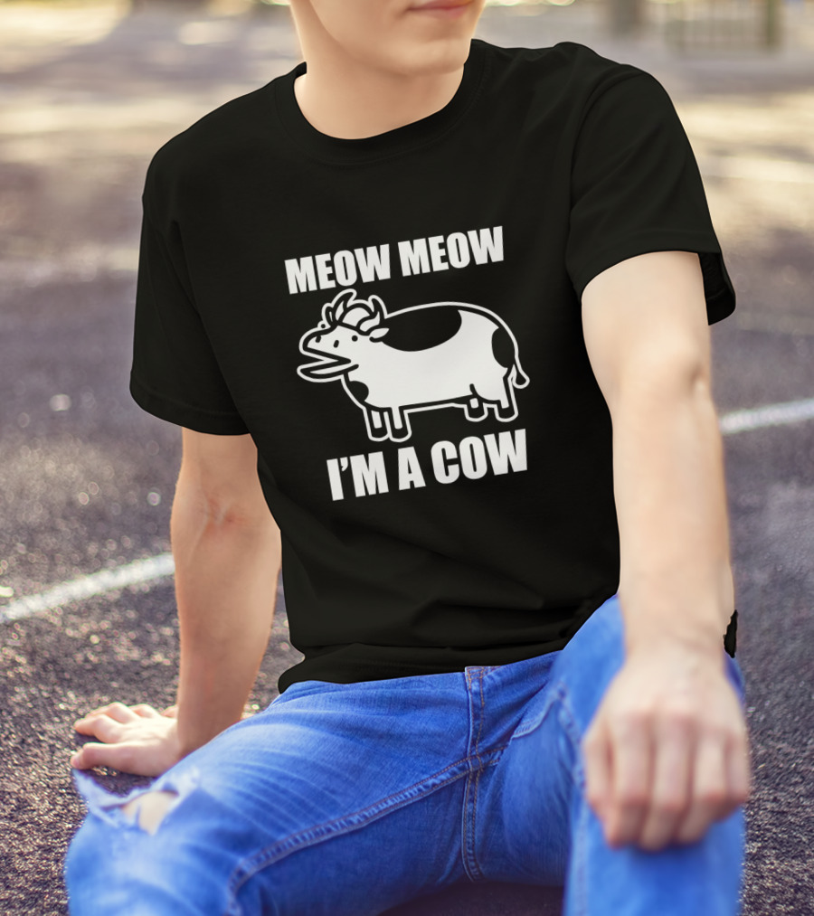 Meow Meow I'm A Cow ASDF Movie Parody TomSka T-Shirt