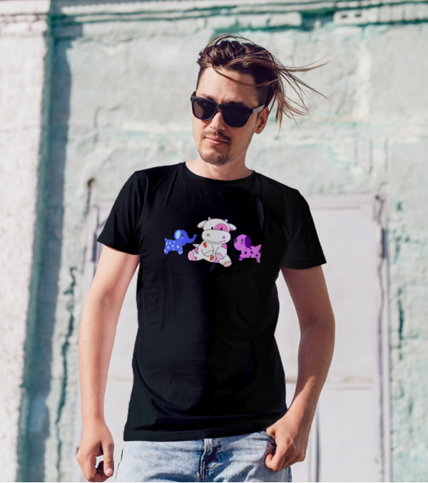 Cows Strawberry Cow Funny 324 Farming Cute Elephant Dog Companions T-Shirt