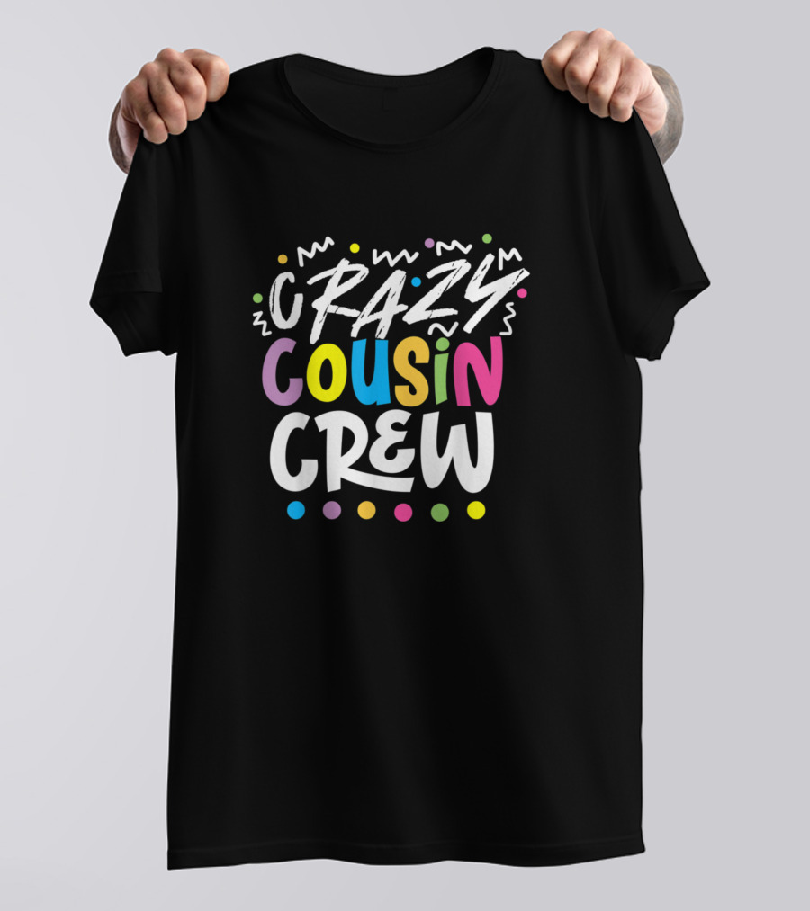 Crazy Cousin Crew Colorful Fun Zigzag Dots T-Shirt