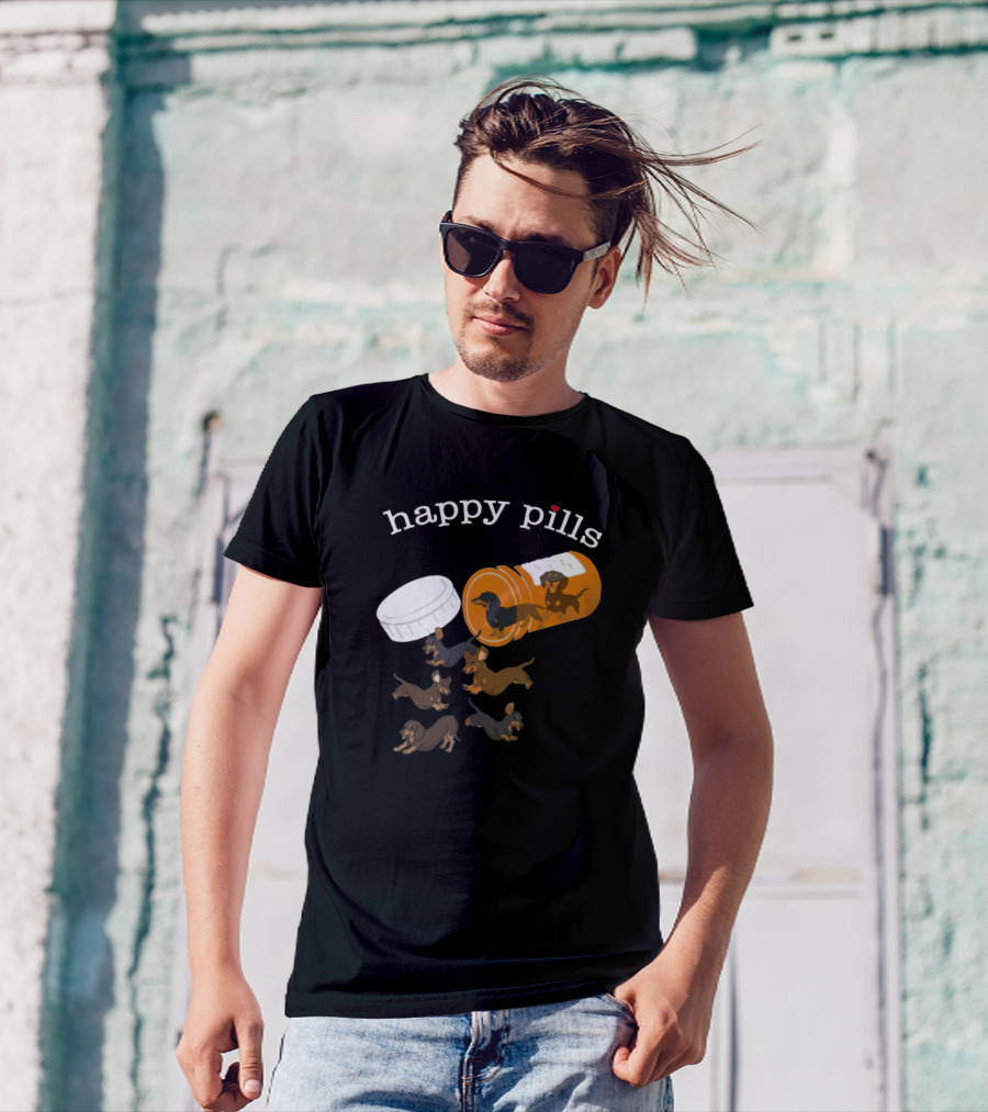 Happy Pills Dachshund Lovers T-Shirt