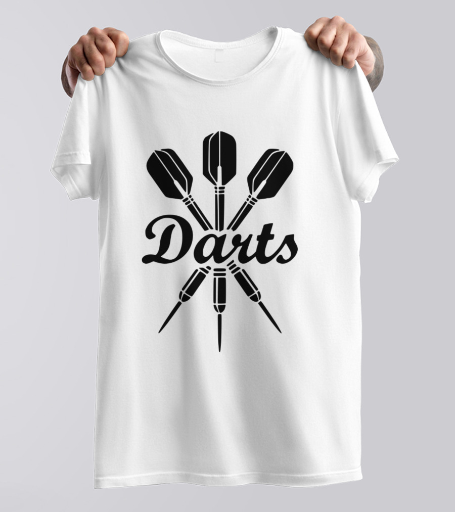 Darts Dart Darts With Dartboard Style Darts T-Shirt
