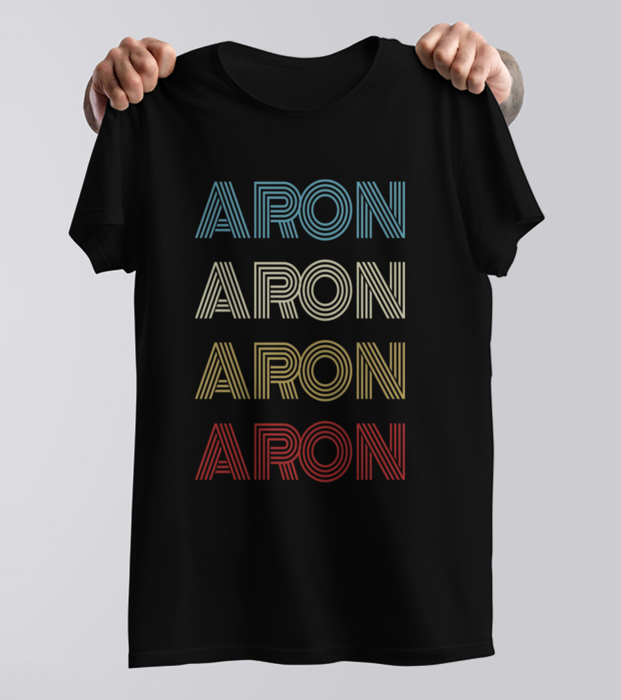 Aron First Given Name Pride Vintage T-Shirt