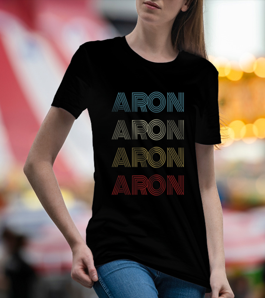 Aron First Given Name Pride Vintage T-Shirt
