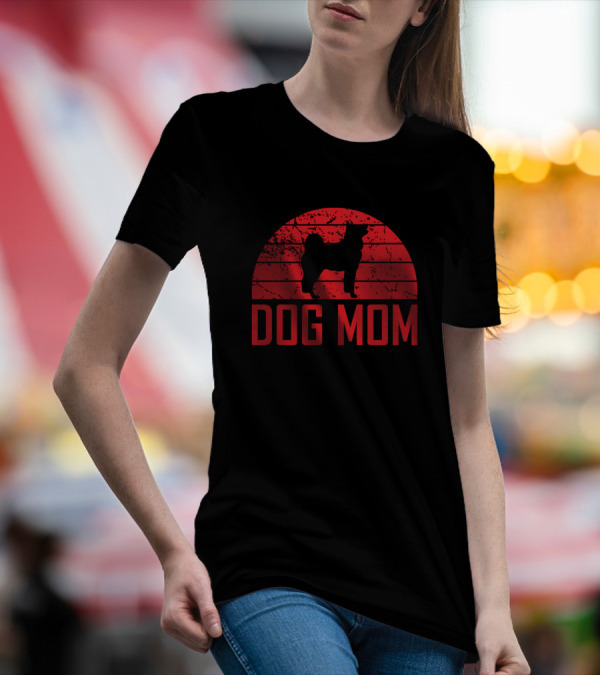 Dog Mom Vintage Retro Dog Mother T-Shirt