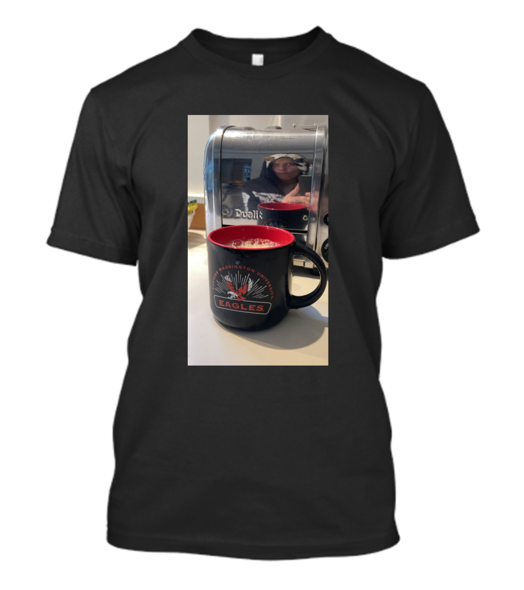 Eastern Washington University Eagles Coffee Mug Reflection Meme T-Shirt
