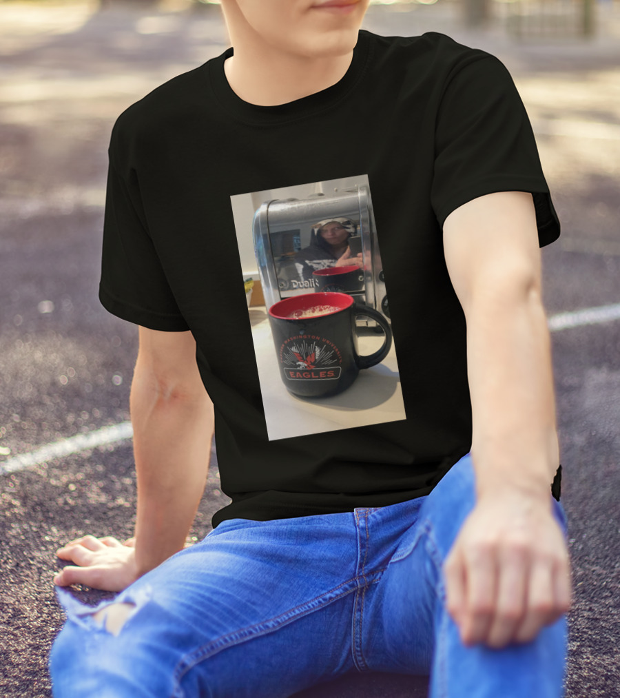 Eastern Washington University Eagles Coffee Mug Reflection Meme T-Shirt