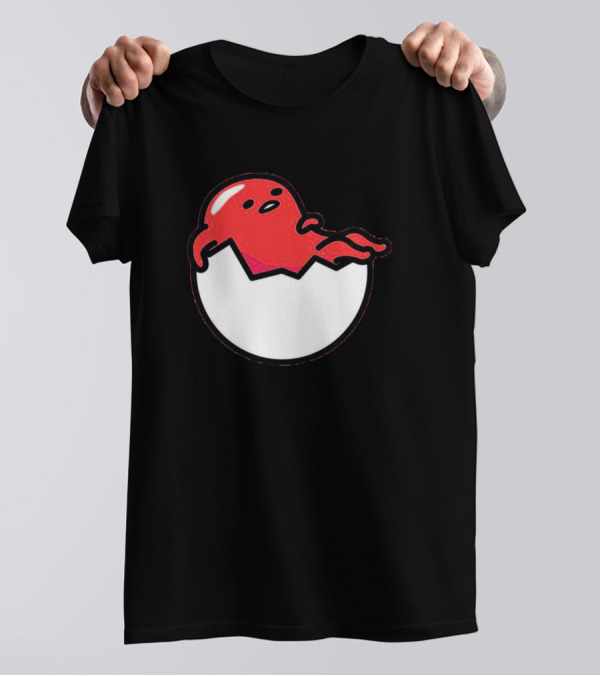 Gudetama Eggshell Relaxation Red Version T-Shirt
