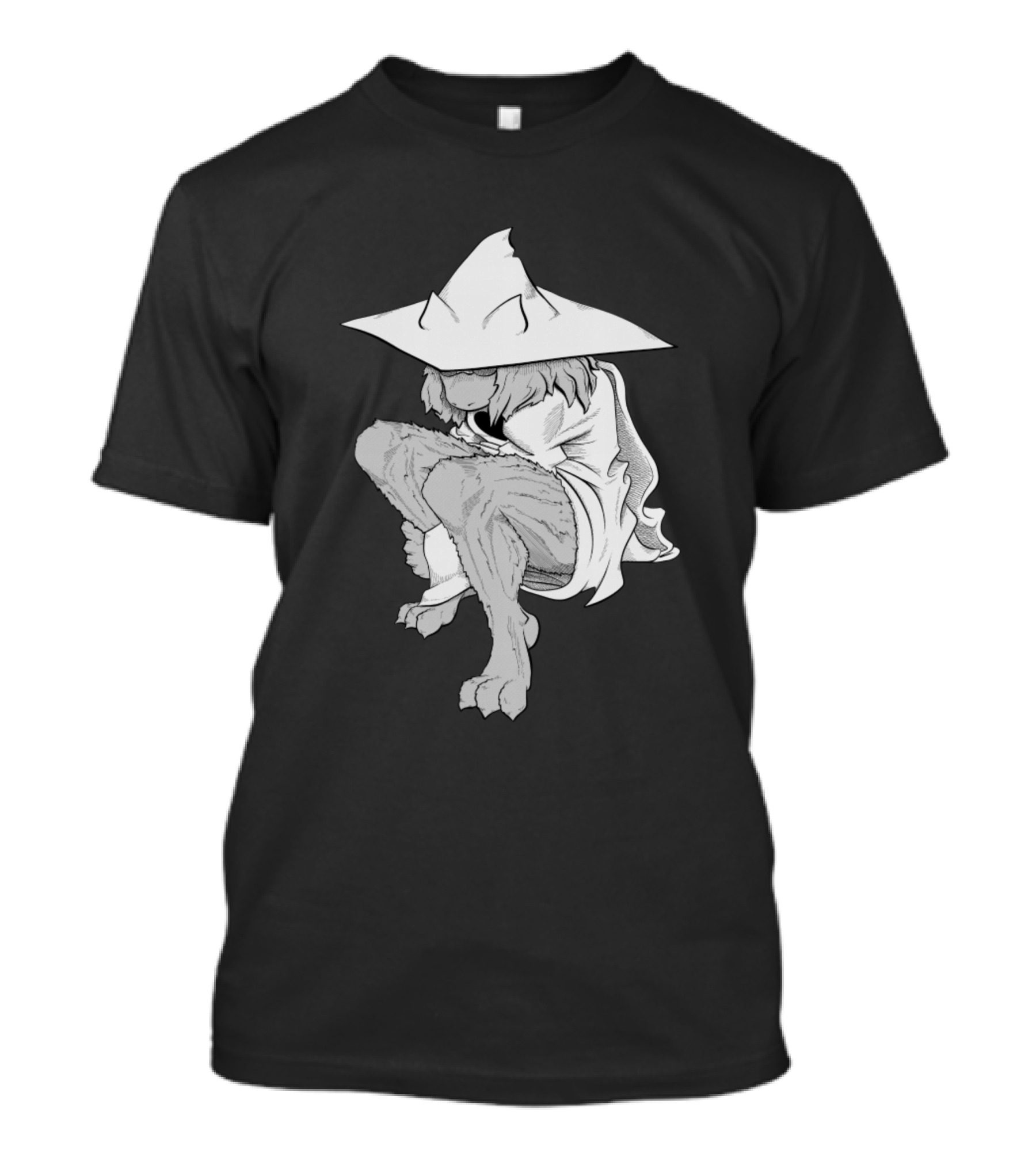 Fluffy Prince Mystical Creature In Wizard Hat T-Shirt