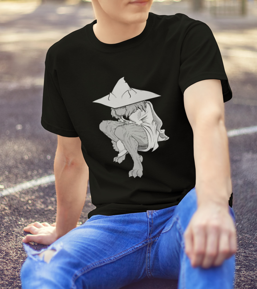 Fluffy Prince Mystical Creature In Wizard Hat T-Shirt