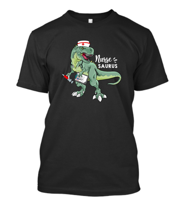 Nurse Saurus Trex Dinosaur Doctor Medical Fun T-Shirt