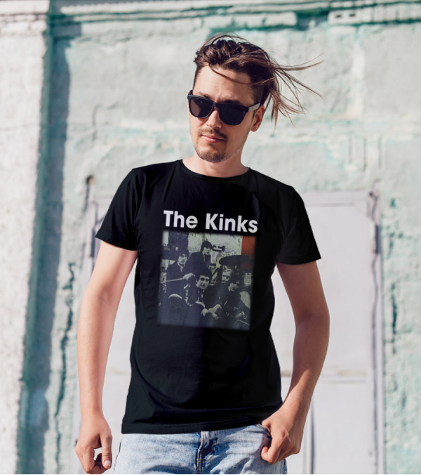 The Kinks Rock Band Members Vintage Photo T-Shirt
