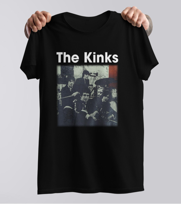 The Kinks Rock Band Members Vintage Photo T-Shirt