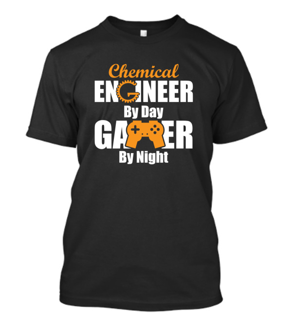 Chemical Engineer By Day Gamer By Night Controller Gear T-Shirt