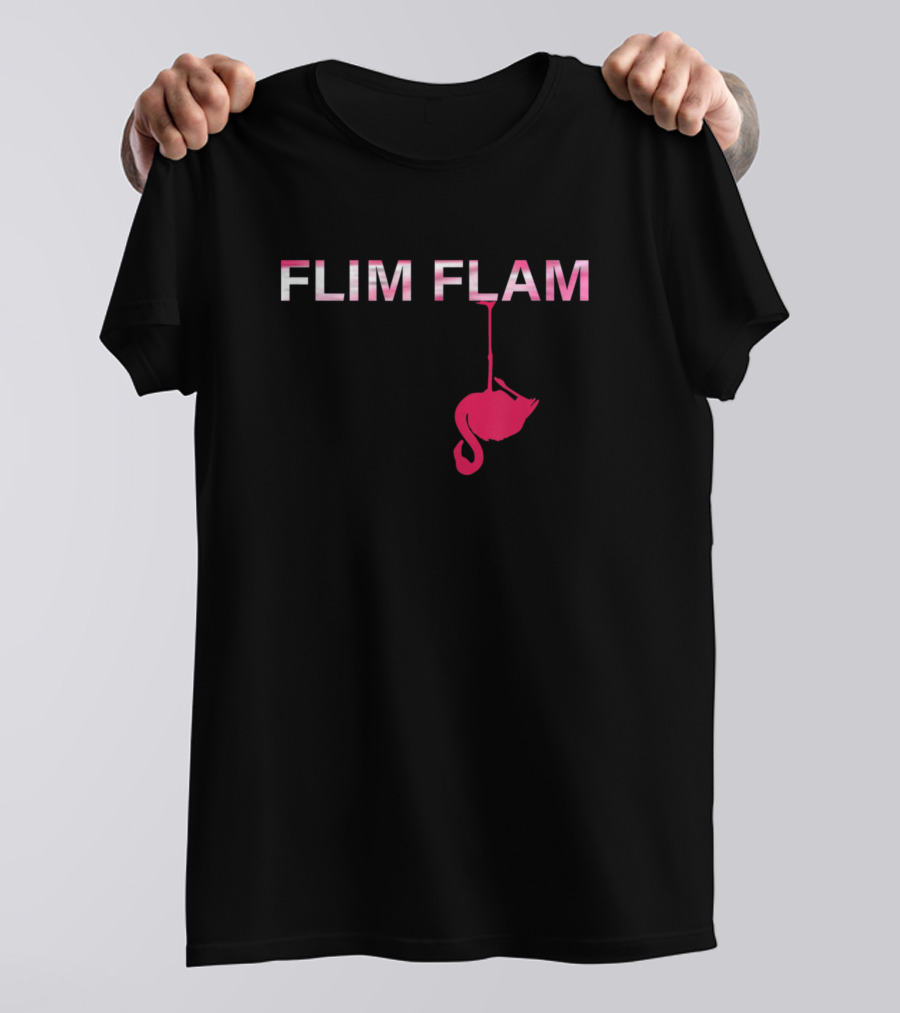 Flim Flam Pink Flamingo Hanging T-Shirt