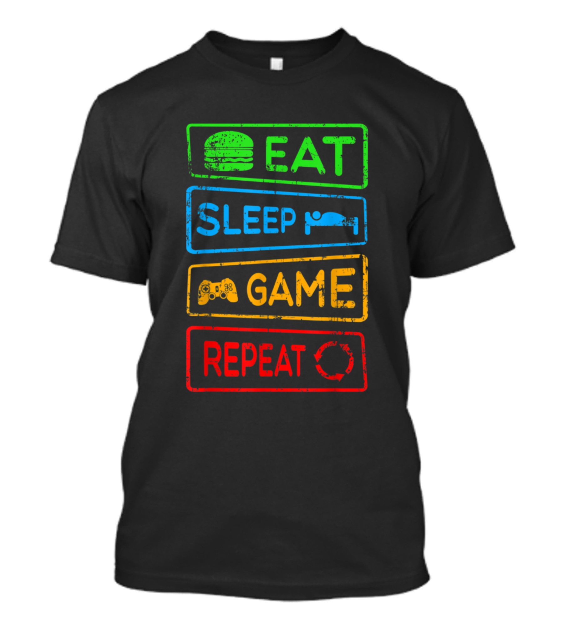 Eat Sleep Game Repeat Gamer Duty Call Legend Gaming League T-Shirt