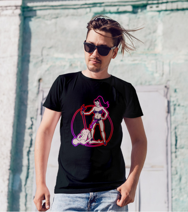Good Boy 3 Dominant Woman Outline T-Shirt