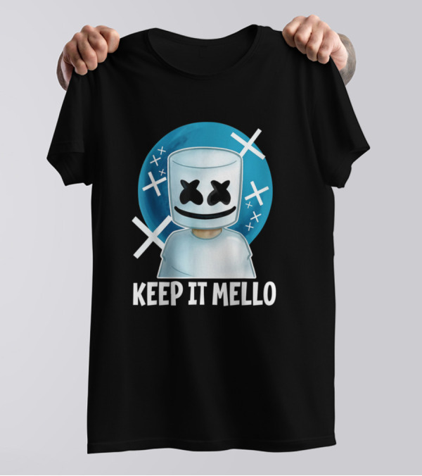 Keep It Mello Marshmallow DJ Music Fan T-Shirt