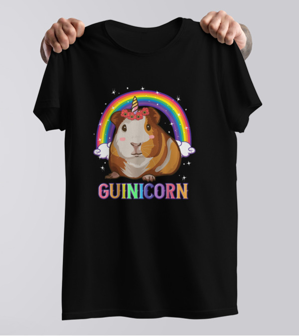 Guinicorn Rainbow Guinea Pig Unicorn T-Shirt