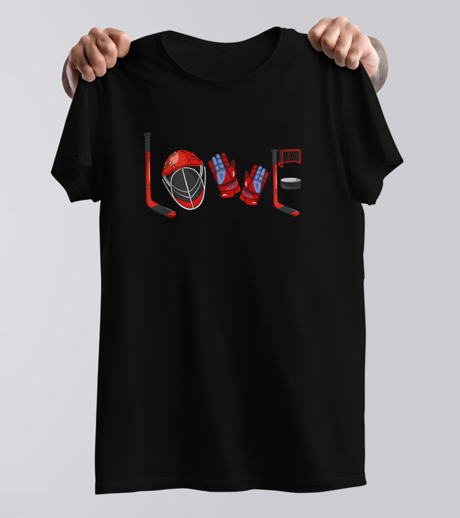Ice Hockey Lover Cute Goalie Sports Player Team T-Shirt
