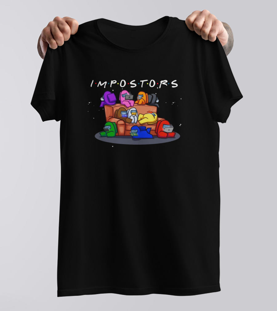 IMPOSTORS Crewmates Among Us Spaceship Couch Scene T-Shirt