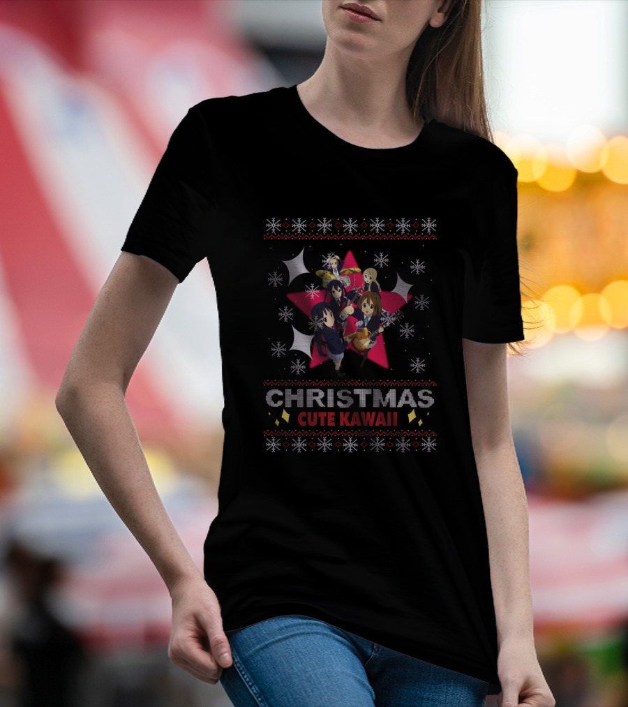 Christmas Cute Kawaii K-On Anime Manga T-Shirt