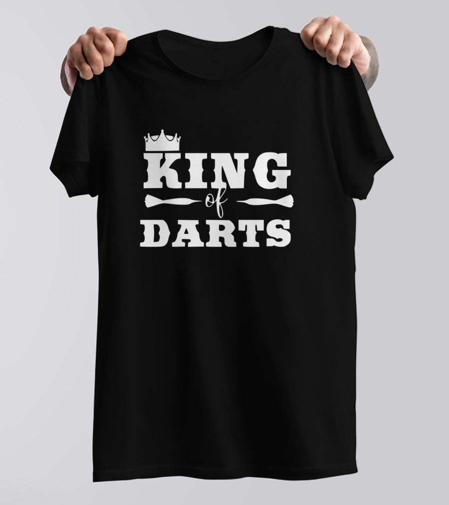 KING OF DARTS Crown Symbol Dart Elements T-Shirt