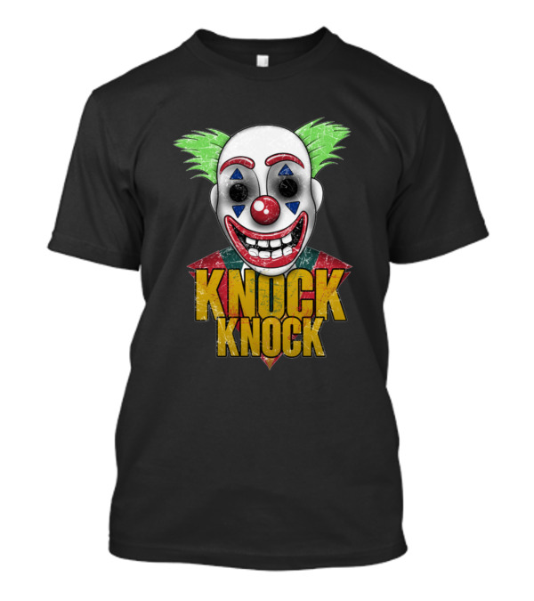 Knock Knock Clown With Green Hair And Red Nose T-Shirt