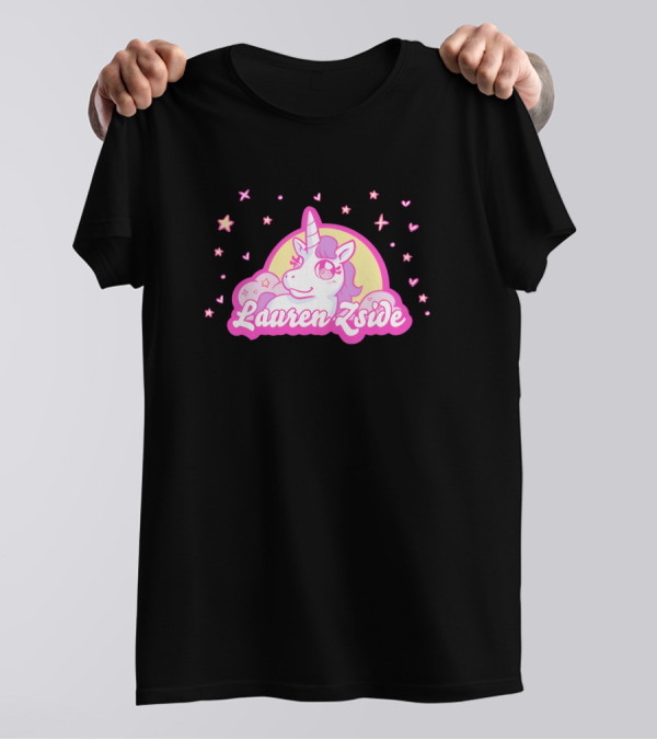 Laurenzside Unicorn Dreams Stars Hearts Moon T-Shirt