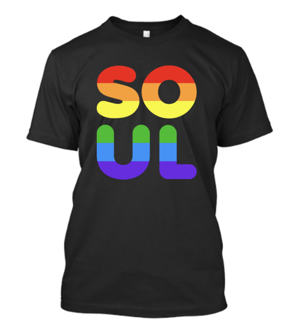 Soulmate Lesbian Gay Couple Rainbow Pride T-Shirt