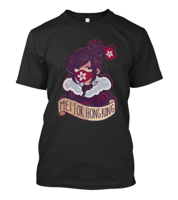 Mei For Hong Kong Protest Support With Hong Kong Emblem T-Shirt