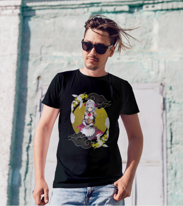 Noelle Genshin Impact Koi Fish Black And Yellow T-Shirt