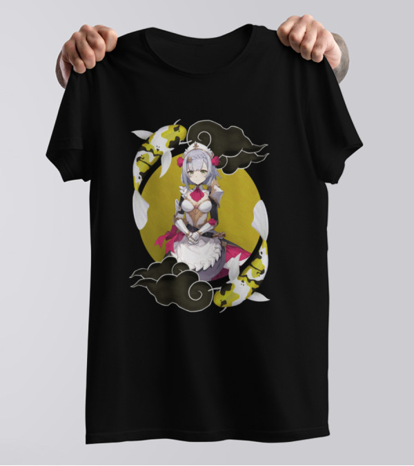 Noelle Genshin Impact Koi Fish Black And Yellow T-Shirt