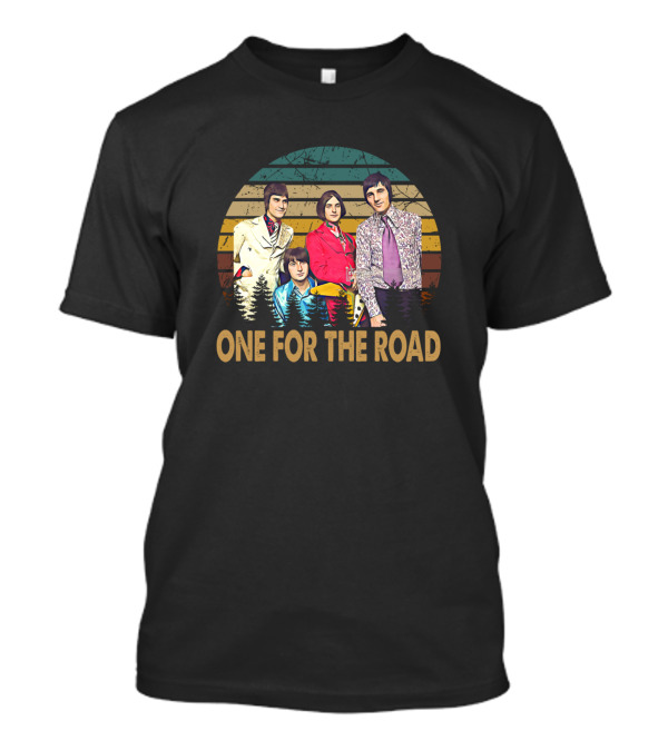 One For The Road The Kinks Vintage Band Members Oval T-Shirt