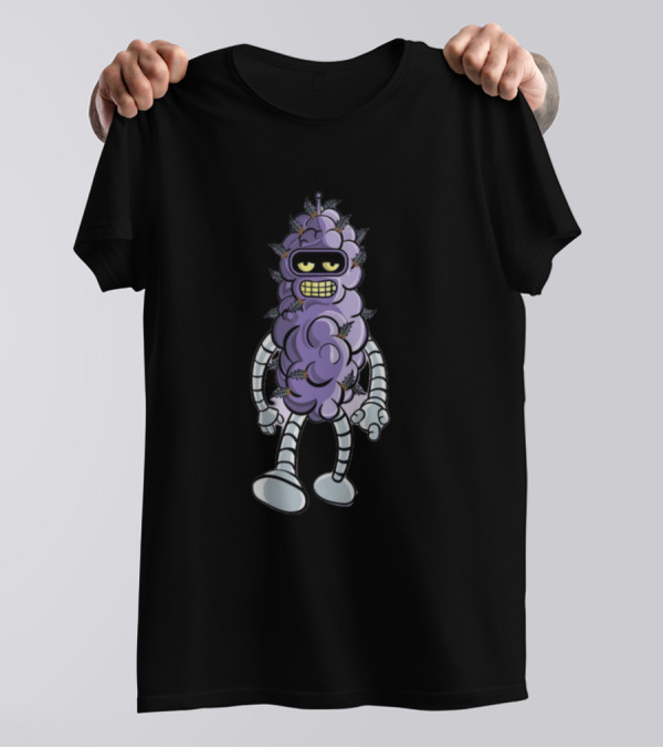 Purple Robot Bender Grape Costume T-Shirt