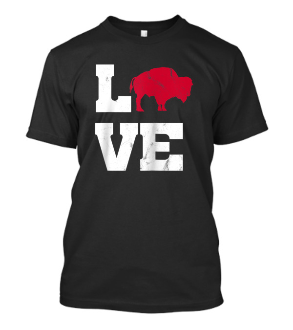 LOVE Red Buffalo Plaid T-Shirt