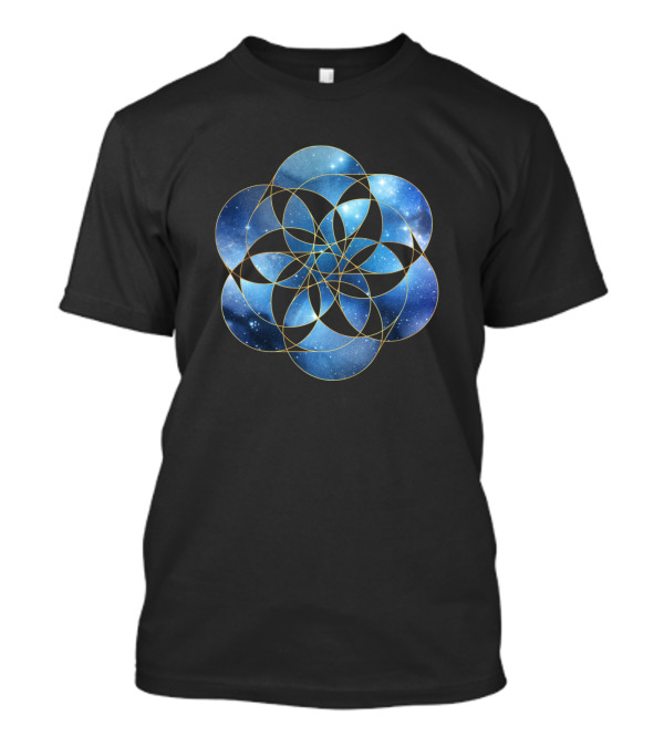 Sacred Soul Nebula Cosmic Geometric T-Shirt