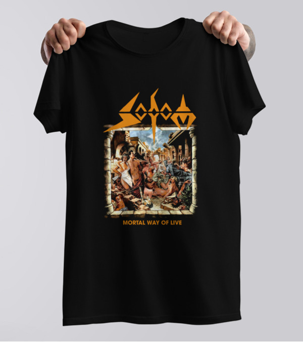 Sodom Mortal Way Of Live Band T-Shirt