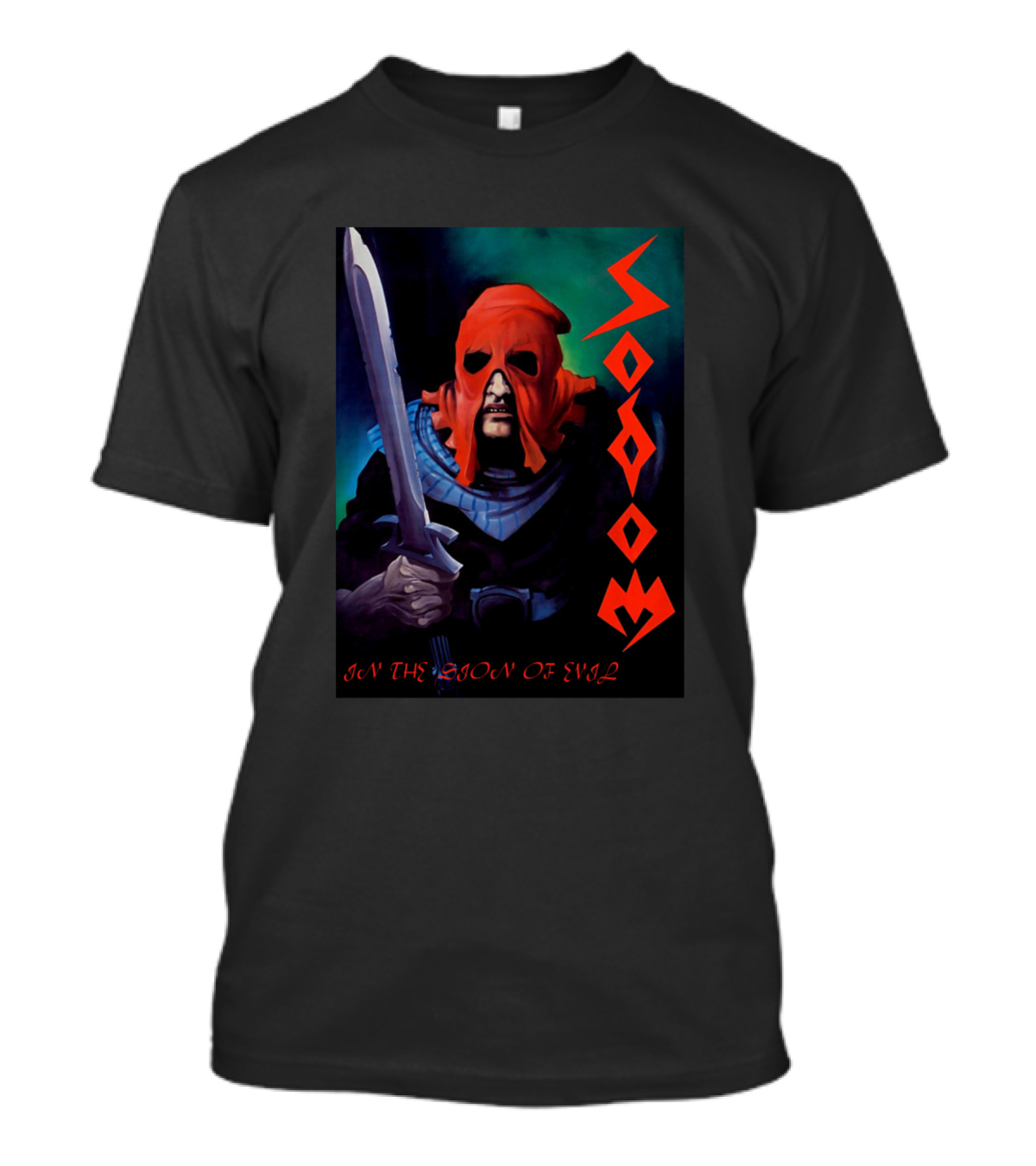 Sodom In The Sign Of Evil Album Cover Warrior T-Shirt
