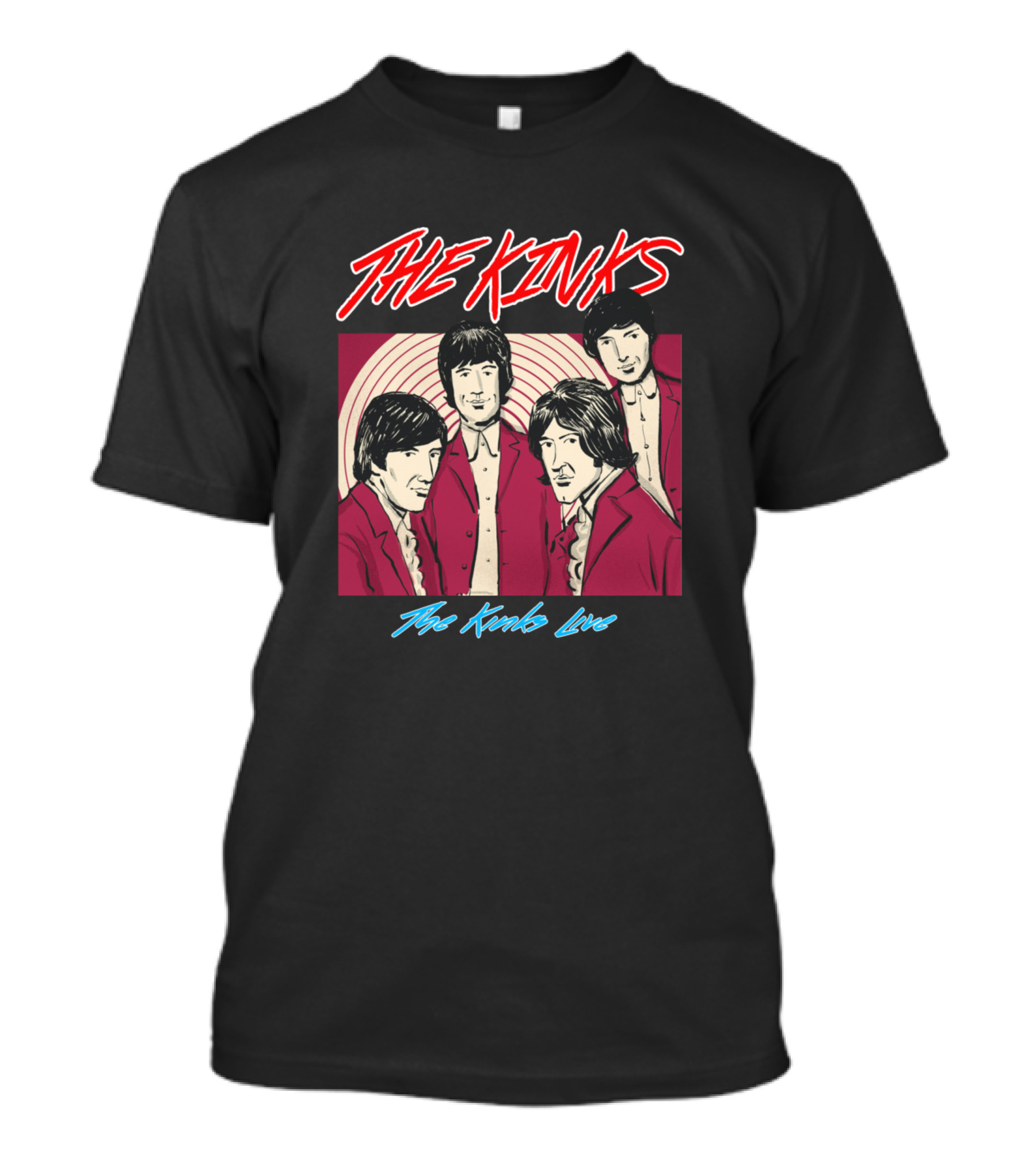 The Kinks Live Band T-Shirt