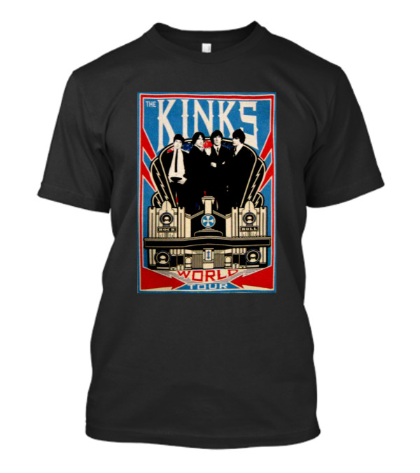 The Kinks Rock And Roll Band Tour Vintage T-Shirt