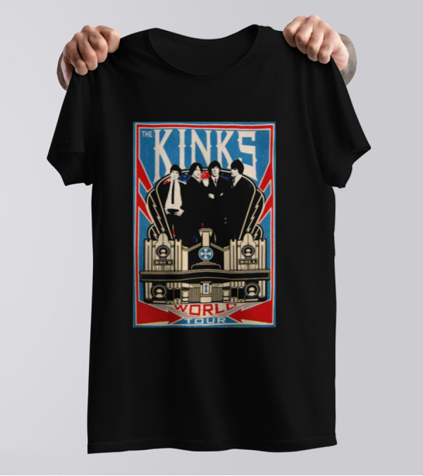 The Kinks Rock And Roll Band Tour Vintage T-Shirt