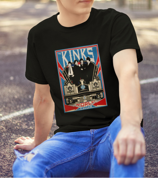 The Kinks Rock And Roll Band Tour Vintage T-Shirt