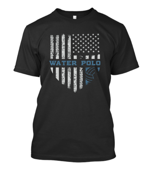 Vintage USA Flag Water Polo Lovers American T-Shirt
