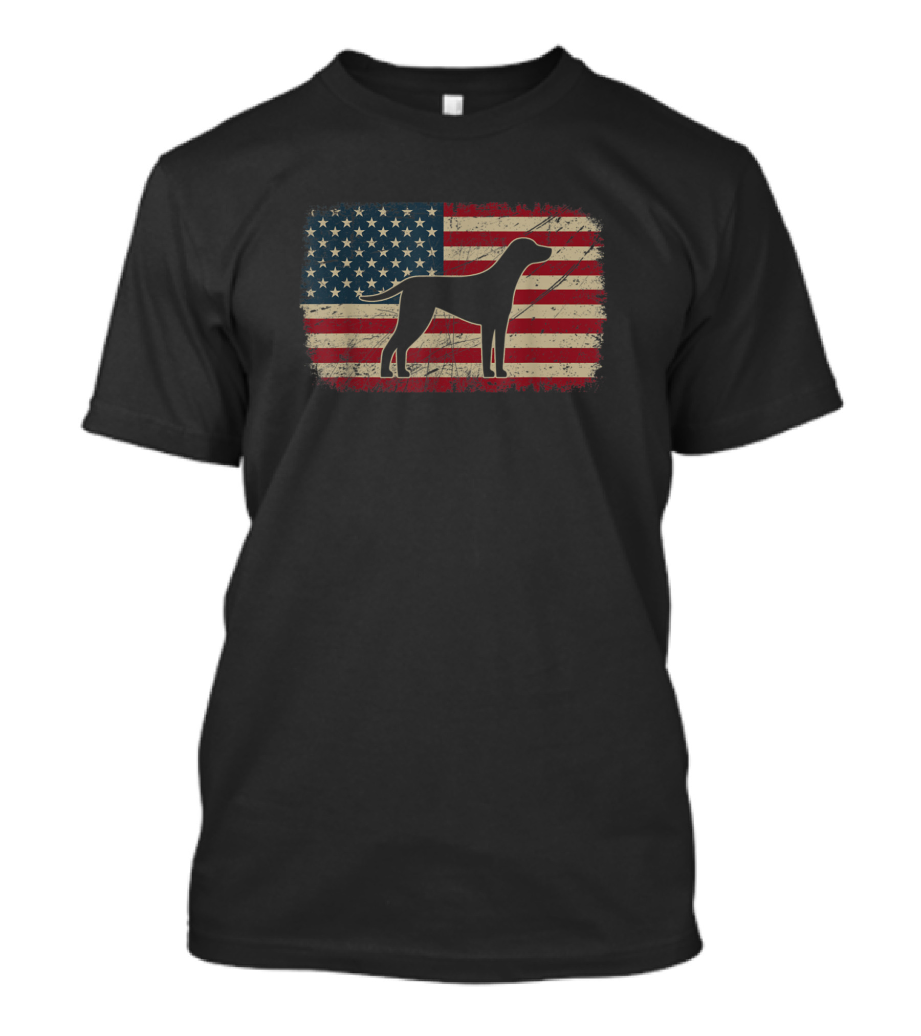 Vintage American Flag Dalmatian T-Shirt