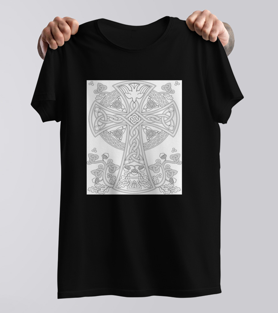 Welcome To Dover Publication Celtic Cross Knotwork T-Shirt