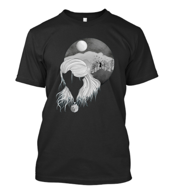 White Wolf Lunar Silhouette Twilight Hunt T-Shirt