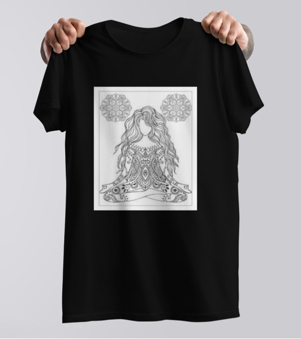 Yoga And Meditation Mandala Serenity T-Shirt